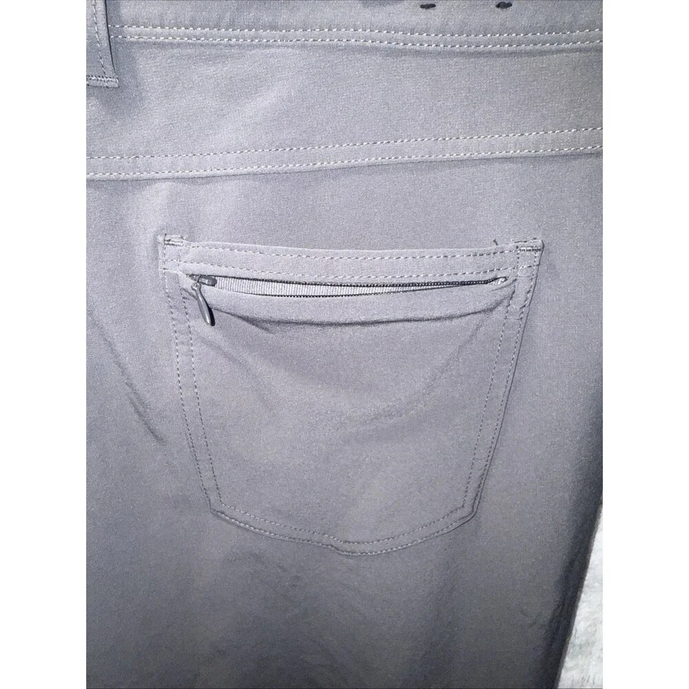 Mizzen + Main Pants Men's 36x30 Gray Helmsman Slim Performance Golf Stretch - Picture 9 of 12